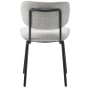 Bílá bouclé jídelní židle Unique Furniture Buffalo
