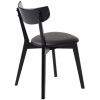 Černá dubová jídelní židle Unique Furniture Pero