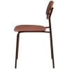 Terakotově červená kovová jídelní židle Unique Furniture Kirkland