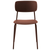 Terakotově červená kovová jídelní židle Unique Furniture Kirkland
