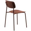 Terakotově červená kovová jídelní židle Unique Furniture Kirkland