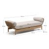 Šedá zahradní lenoška Kave Home Catalina 208 cm