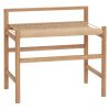 Dubová lavice Heritage 60 cm s výpletem