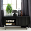 Černá dubová komoda Unique Furniture Siena 160 x 45 cm -fv-interier-25