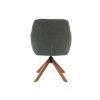 Zelené čalouněné otočné křeslo Unique Furniture Avola s dubovou podnoží