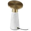 Bílo-zlatá stolní LED lampa Angel Cerdá No. 8034