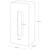 Bílý plastový nástěnný box na ubrousky Yamazaki Film Hook 26,2 x 13,2 cm