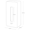 Černý plastový nástěnný box na ubrousky Yamazaki Film Hook 26,2 x 13,2 cm