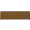 Hnědý kovový TV stolek Lavene 160 x 44 cm