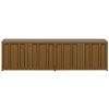 Hnědý kovový TV stolek Lavene 160 x 44 cm