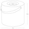 Bílý kovový box na ubrousky Yamazaki Tower 17 cm