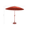 Červený slunečník ZUIVER SUNBRELLA 250 cm se stojanem