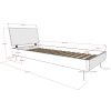Bílá dřevěná postel Vipack Forrest 90 x 200 cm