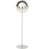 Stříbrná Kovová stojací lampa Gubi Multi-Lite 148 cm