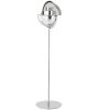 Stříbrná Kovová stojací lampa Gubi Multi-Lite 148 cm