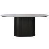 Černý dubový jídelní stůl Unique Furniture Nola 180 x 95 cm