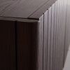 Černo-hnědá nástěnná skříňka PALANZO 160 x 25 cm
