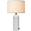Bílá Mramorová stolní lampa Gravity 65 cm