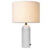 Bílá Mramorová stolní lampa Gubi Gravity 49 cm