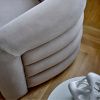 Šedé sametové lounge křeslo Bloomingville Joel