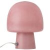 Růžová skleněná stolní lampa Bloomingville Paddy