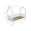 Dřevěná dětská postel Vipack Cabane 90 x 200 cm