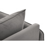 Světle šedá sametová lenoška Cosmopolitan Design Vienna 170 cm, levá -fv-interier-25