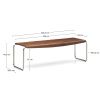 Ořechová lavice Kave Home Tarsel 142 cm