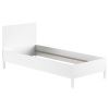 Bílá dřevěná postel Vipack Eva 90 x 200 cm