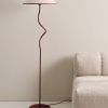 Červená kovová stojací lampa JULIET 148 cm -fv-interier-25