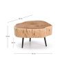 Dřevěný konferenční stolek Kave Home Tavine 49 cm
