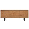 Dřevěný TV stolek Kave Home Uxue 150 x 40 cm