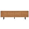 Dřevěný TV stolek Kave Home Uxue 200 x 40 cm