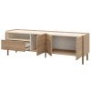 TV stolek Marckeric Monza 141 x 44 cm s dřevěným dekorem