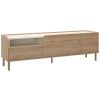 TV stolek Monza 141 x 44 cm s dřevěným dekorem