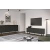 Černý lakovaný TV stolek Peta 161 x 35 cm -fv-interier-25