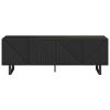 Černý lakovaný TV stolek Marckeric Peta 161 x 35 cm