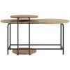 Červený set dvou lakovaných konferenčních stolků Marckeric Rosie 102x58 / 40 cm