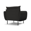 Černé bouclé křeslo Cosmopolitan Design Vienna