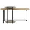 Zelený set dvou lakovaných konferenčních stolků Marckeric Rosie 102x58 / 40 cm