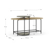 Zelený set dvou lakovaných konferenčních stolků Marckeric Rosie 102x58 / 40 cm