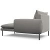 Šedá bouclé lenoška Cosmopolitan Design Vienna 170 cm, pravá