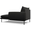 Černá bouclé lenoška Cosmopolitan Design Vienna 170 cm, pravá