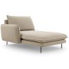Béžová čalouněná lenoška Cosmopolitan Design Vienna 170 cm, levá