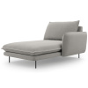 Světle šedá čalouněná lenoška Cosmopolitan Design Vienna 170 cm, pravá