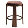 Hnědá ořechová barová židle Kave Home Granite II. 65 cm