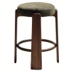 Zelená ořechová barová židle Kave Home Granite II. 65 cm