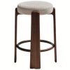 Béžová ořechová barová židle Kave Home Granite II. 75 cm