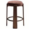 Hnědá ořechová barová židle Kave Home Granite II. 75 cm