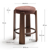 Hnědá ořechová barová židle Kave Home Granite II. 75 cm